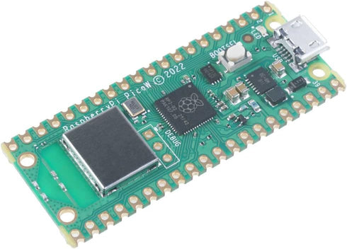 Raspberry Pi Pico W, Raspberry Pi RP2040 chip, Wi-Fi & Bluetooth 5.2 Supported, Beginner-Friendly Microcontroller