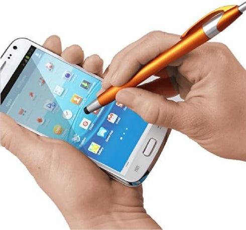 Stylus for Touch Screens with Ball Point Pen, Universal for Phones, iPads, Tablets, iPhone, Samsung Galaxy, Assorted