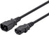 Monoprice 3-Prong Extension Cord - 10 Feet - Black | IEC 60320 C14 to C13, 18AWG, 10A, 125V