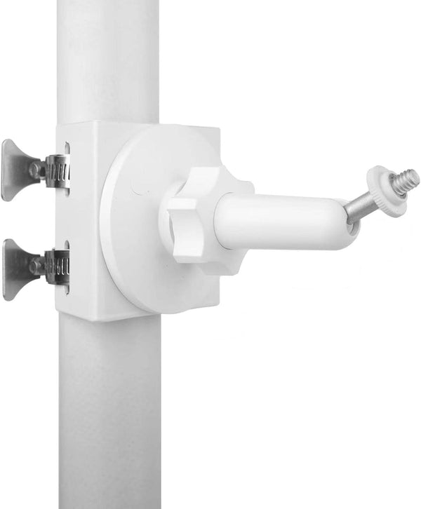 Outdoor Camera Mount Bracket for Security Cameras, 360° Rotating Adjustable Bracket with 2 Rings and Cords