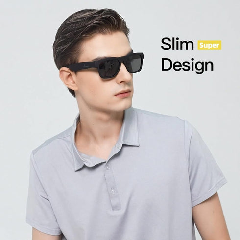OhO Smart Glasses, Unisex Polarized Sunglasses with Bluetooth Speaker, Voice Control, Athletic/Outdoor UV Protection