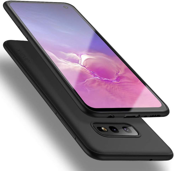 X-level Slim Fit Soft TPU Case for Samsung Galaxy S10e, Ultra-Thin Matte Finish Cover for Women (Black, 2019)