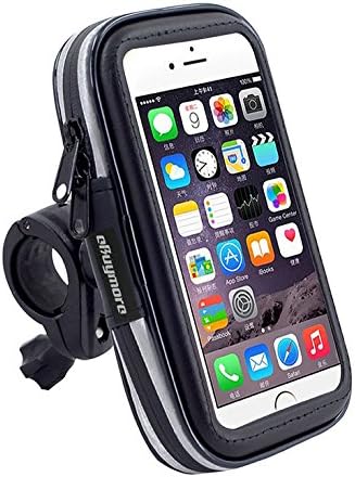 Touch Screen Bike Mount Waterproof Phone GPS Case, Bicycle Handlebar Holder Bag for iPhone 16 Plus 15 14 13 Pro Max,