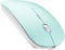 Bluetooth Wireless Mouse for Mac Laptop Chromebook, Rechargeable Wireless Mouse for Desktop Computer Notebook (Blue).