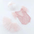 Newborn Photography Outfits Girl, White Lace Romper for Baby Photoshoot, Pearl Lace Rompers for Easter
