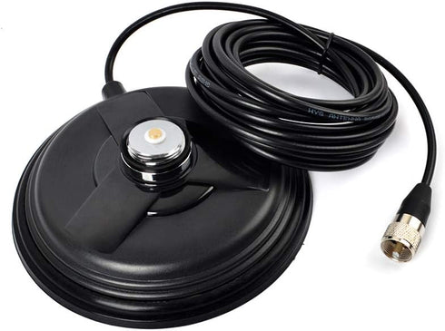 UAYESOK 5.9inch (150mm) NMO Magnetic Mount Antenna Base Ham Mobile Radio Antenna Magnet