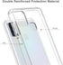 for Samsung Galaxy A21s Case Crystal Clear Slim Hard Case Hybrid Shockproof Bumper with Tempered Glass Screen Protector Full Body Anti-Yellow Anti-Scratch Phone Protective Cover