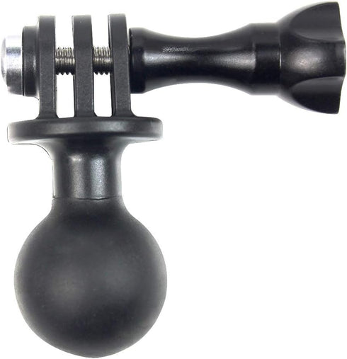 1" Ball Mount Universal Head Adapter with Thumb Screw for GoPro Hero 9, 8, 7, 6, 5, 4, 3+