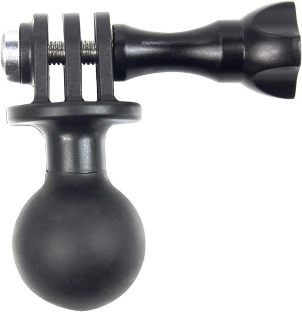 1" Ball Mount Universal Head Adapter with Thumb Screw for GoPro Hero 9, 8, 7, 6, 5, 4, 3+
