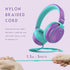 Headphone Kids Volume Limited 85/96dB, Wired Over-Ear/On-Ear Foldable Headset with Inline Cable Aux 3.5mm Cord Mic for