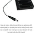 HAHIYO 12V 8x1.5V 2 AA Battery Holder with DC Plug Portable Supply Quick Swap Securely Lids On/Off Switch Plastic