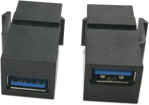 USB 3.0 Keystone Jack Inserts - Haokiang (2-Pack) Female to Female Coupler Insert Connector for Wall Plate
