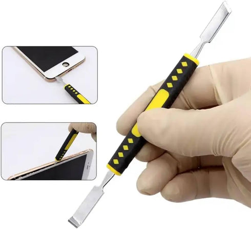 Metal Spudger Pry Tool with IC Chip Repair Tools, Thin Blade CPU Remover, 19 Pieces Pry Tools for Electronics