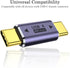 AuviPal USB C Male to Male Adapter (2 Pack), Type C Connector Extender for Thunderbolt 4/3, 100W Charging