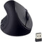 Left-Handed Mouse, 2.4GHz Ergonomic Vertical DPI 800/1200/1600 Wireless Mouse with USB Receiver for Small Hand, Black