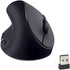 Left-Handed Mouse, 2.4GHz Ergonomic Vertical DPI 800/1200/1600 Wireless Mouse with USB Receiver for Small Hand, Black
