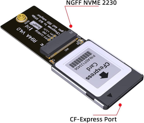 NFHK Type-B CF-Express to NVMe 2230 M.2 M-Key CH SN530 SSD Adapter for Xbox Series X&S PCIe4.0 Expansion