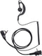 Caroo VX-261 Earpiece Headset with PTT Mic for Motorola Yaesu Vertex Standard Radio Walkie Talkie