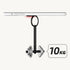 TENOC 360 Phone Grip Sticky Rotation Universal Stand Finger Ring Holder Slim Kickstand for Cell Phone Case, Black