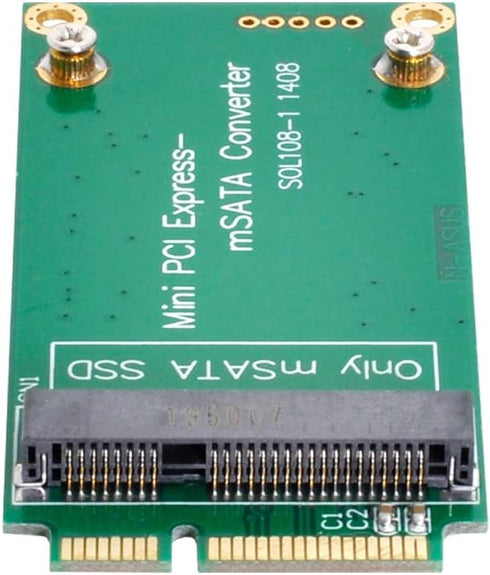 cablecc mSATA Adapter to Mini PCI-e SATA SSD - 3x5cm to 3x7cm for Asus Eee PC Models