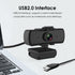 Wisoqu 1080P 3.26mm 110 Business Webcam with Noise Cancelling Microphone, Length Wide Angle Lens USB PTZ Camera