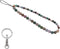 C&L Accessories Handmade Beaded Phone Charm, Natural Gemstone Cell Phone Lanyard Wrist Strap