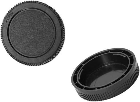 Rear Lens Cap & Body Cap Set for Panasonic GX9/GX85 Camera, Olympus EM10II/EM5II Micro 4/3 DSLR Camera Kit