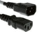 CablesAndKits AC Power Cord 2ft IEC C14 to C13, 18 AWG, 10A 250V