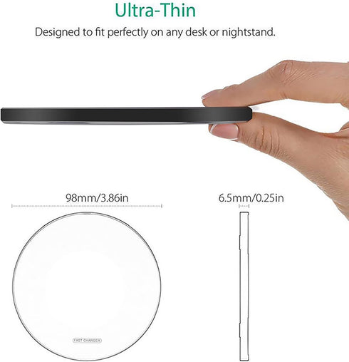 20W Max Fast Wireless Charging Pad Compatible with iPhone 11, 12, 13, 14 15 Pro/Pro Max, Samsung Galaxy/Note