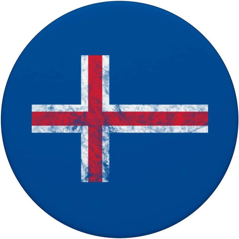 Icelandic Flag PopSockets Swappable PopGrip, Nordic Cross Travel Design for Iceland