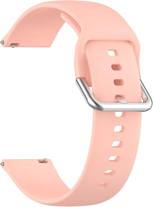 Silicone Watch Band for RUIMEN Smart Watch D1, Replacement Band Compatible with RUIMEN D1 (Pink, Teal, White)