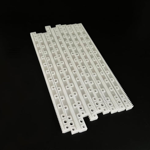 URIMPAVIDO 10PCS 0.5 Module Plastic Gear Plastic Connecting Rod Long Strip Rack Gear Pinion Transmission Rod for DIY