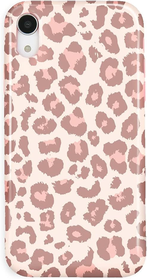 VELVET CAVIAR Compatible with iPhone XR Case, Leopard Cheetah Print Blush Pink, 8ft Drop Tested