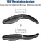 Foldable Arc Wireless Mouse, Silent Click Bluetooth 2.4GHz Dual Modes, Portable Curved Mouse for Home, Office, Travel
