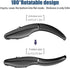 Foldable Arc Wireless Mouse, Silent Click Bluetooth 2.4GHz Dual Modes, Portable Curved Mouse for Home, Office, Travel