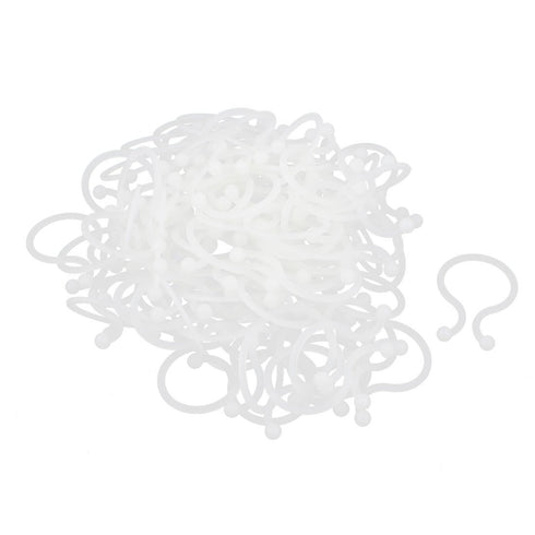 uxcell U Shape Save Place Twist Lock Cable Wire Ties, 100 Pcs Beige, 24mm Dia (Pack of 100)