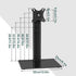 BFTOU 13"32" 5 80x80mm/95x95mm 77lbs Monitor Stand for Screens Swivel Computer Monitor Holder Freestanding Height