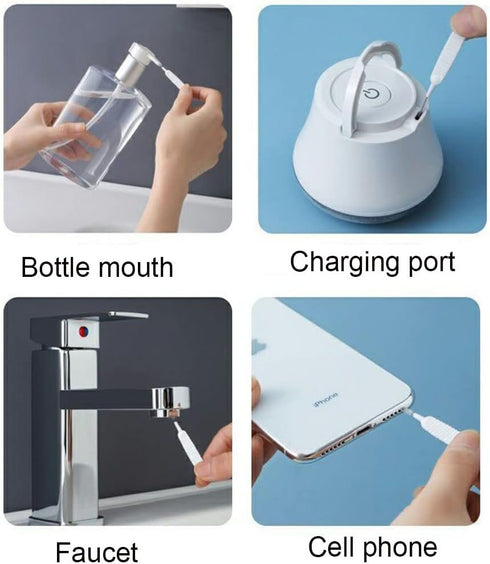50pcs Multifunctional Mobile Phone Charging Port Cleaning Brush, 65mm Dust Shower Hole Cleaning Mini Brush Bendable