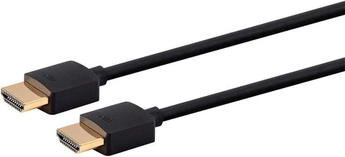 8K 2.1, 8K@60Hz, 4K@120Hz, 48Gbps, 2ft, Monoprice Ultra High Speed Slim HDMI Cable - HDMI HDR, VRR, Black