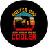 Retro Roofer Dad But Cooler Funny Roofing Father's Day PopSockets Standard PopGrip