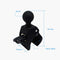 Motorcycle Bicycle Handle Bar Rail Mount - 1 Inch Ball Mount Action Camera for Handlebar Clamp, Black