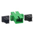 Fiber Optical Coupler, 150 Pack SC Singlemode Fiber Optic Adapter, SC Female to SC Female APC Connector for Network