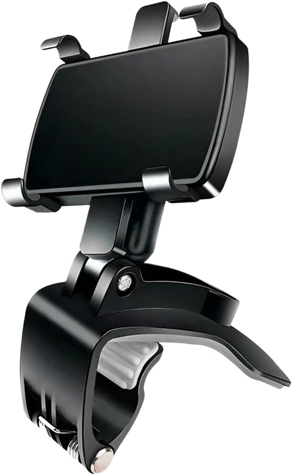 UHANBUT Car Phone Mount, 360 Rotatable ABS Auto Rearview Mirror Cellphone Bracket Clip