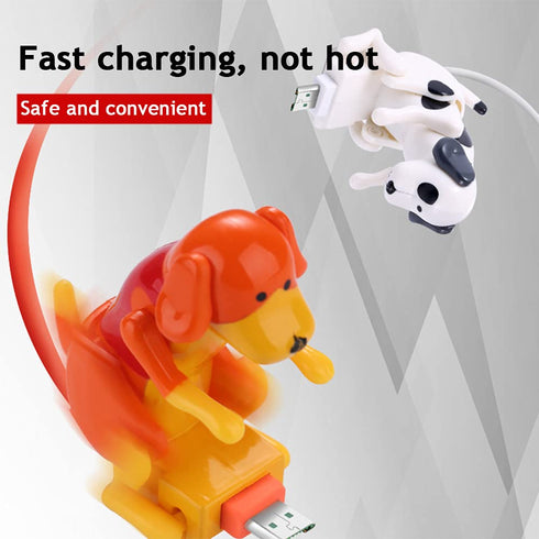 ikasus Funny Humping Dog Fast Charger Cable, Smartphone USB Cable Charger for iPhone, Android, USB Type C