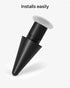 ZAGG 1st 2nd Pack 4, Replacement Tips for Apple Pencil Gen, Gen, & USB-C - of Smooth Writing, Perfect Friction, Pastel