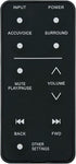 Replacement Remote Control for ZVOX Accuvoice - AV157 AV257 AV200 AV357 AV355 SB380 SB400 SB500 SB700 SoundBar TV