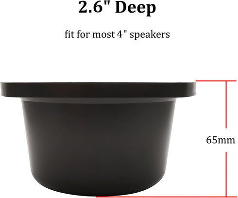 HiQltyla 4" 4" (Pack 2) Speaker Baffle, Suitable for DIY Bookshelf Speaker Home Audio Systems or Car Speaker Systems