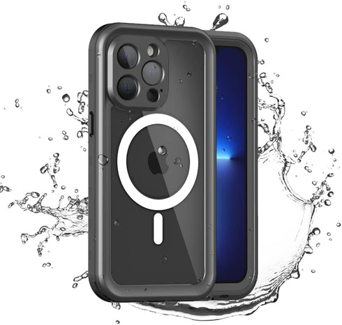 iPhone 13 Pro Waterproof Case Compatible with MagSafe, Built-in Screen Protector, Shockproof Dustproof