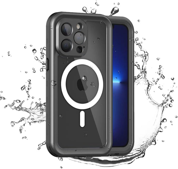 iPhone 13 Pro Waterproof Case Compatible with MagSafe, Built-in Screen Protector, Shockproof Dustproof