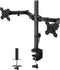 BONTEC Dual Monitor Desk Mount, Monitor Stand for 13 27 Inch LCD LED 2 Monitors, Ergonomic Full Motion Heavy Duty